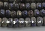 CLB758 15.5 inches 6*10mm faceted rondelle AB-color labradorite beads