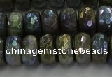 CLB759 15.5 inches 7*12mm faceted rondelle AB-color labradorite beads