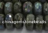 CLB761 15.5 inches 9*16mm faceted rondelle AB-color labradorite beads