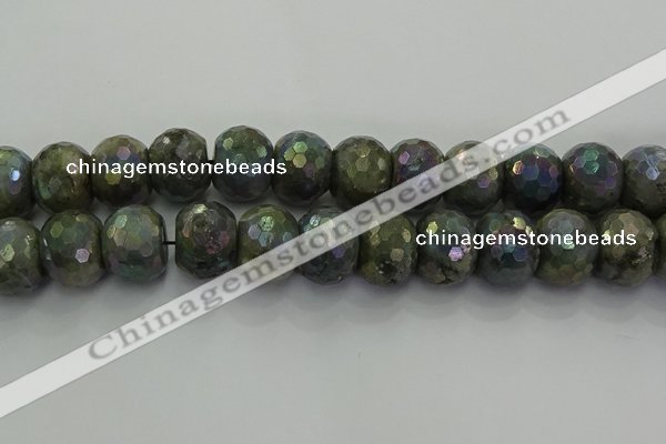 CLB764 15.5 inches 15*20mm faceted rondelle AB-color labradorite beads