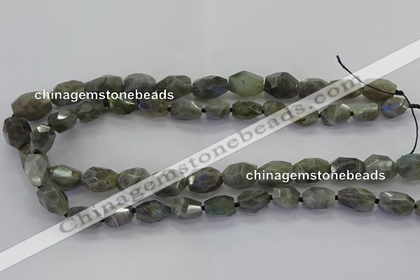 CLB766 15.5 inches 10*14mm - 12*16mm faceted nuggets labradorite beads