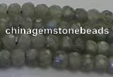 CLB772 15.5 inches 4*6mm faceted rondelle labradorite beads