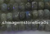 CLB773 15.5 inches 5*8mm faceted rondelle labradorite beads