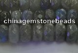 CLB774 15.5 inches 6*10mm faceted rondelle labradorite beads