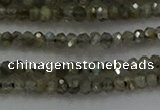 CLB794 15.5 inches 1.5*2.5mm faceted rondelle labradorite beads