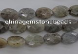 CLB86 15.5 inches 8*12mm faceted oval labradorite beads wholesale