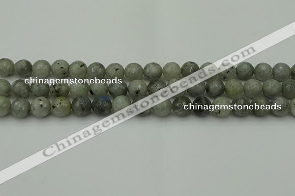 CLB863 15.5 inches 10mm faceted round AB grade labradorite beads