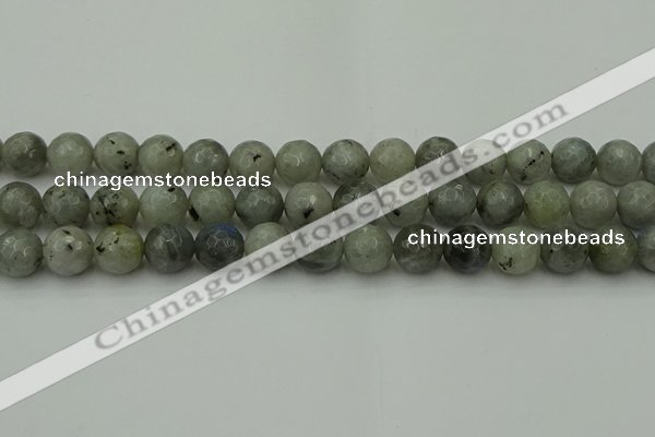 CLB864 15.5 inches 12mm faceted round AB grade labradorite beads