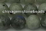 CLB865 15.5 inches 14mm faceted round AB grade labradorite beads