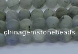 CLB872 15.5 inches 6mm round matte labradorite gemstone beads