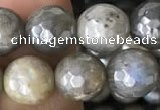 CLB882 15.5 inches 8mm faceted round AB-color labradorite beads