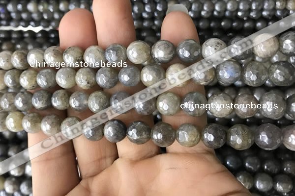 CLB882 15.5 inches 8mm faceted round AB-color labradorite beads