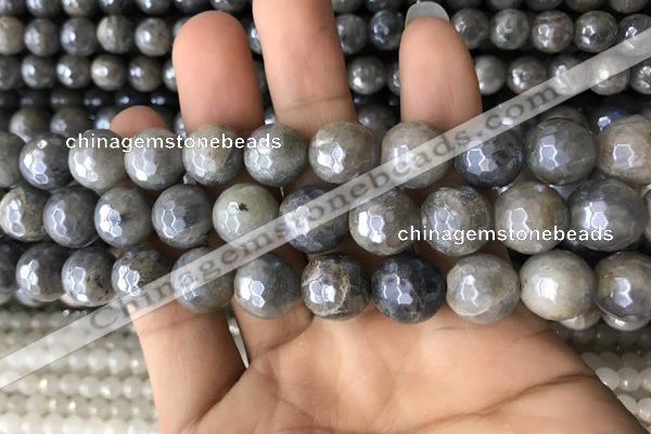 CLB884 15.5 inches 12mm faceted round AB-color labradorite beads