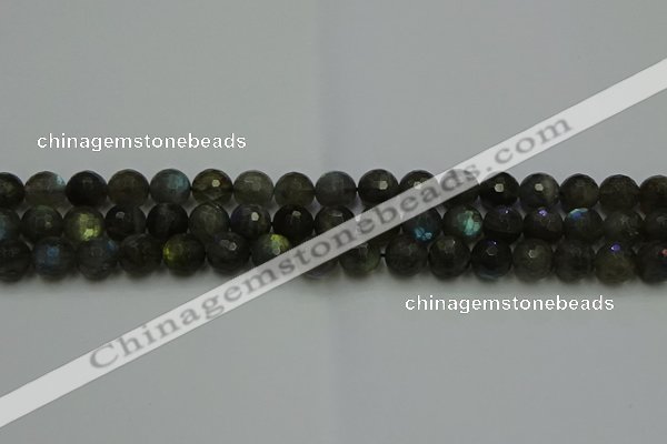 CLB903 15.5 inches 10mm faceted round labradorite gemstone beads