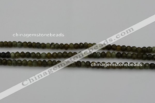 CLB956 15.5 inches 5*8mm faceted rondelle labradorite beads