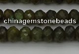 CLB957 15.5 inches 6*10mm faceted rondelle labradorite beads