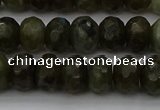 CLB958 15.5 inches 8*12mm faceted rondelle labradorite beads