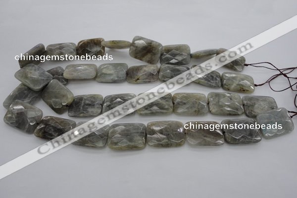 CLB96 15.5 inches 18*25mm faceted rectangle labradorite beads