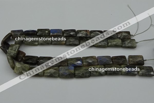 CLB960 15.5 inches 10*14mm faceted rectangle labradorite beads