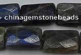 CLB964 15.5 inches 18*25mm faceted rectangle labradorite beads