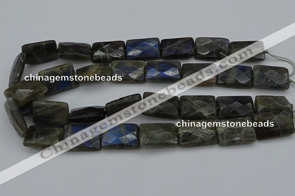 CLB964 15.5 inches 18*25mm faceted rectangle labradorite beads