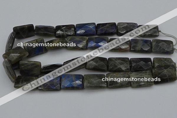 CLB965 15.5 inches 20*30mm faceted rectangle labradorite beads