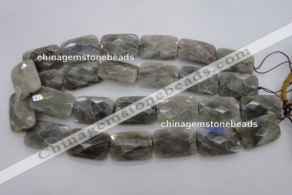 CLB97 15.5 inches 20*30mm faceted rectangle labradorite beads