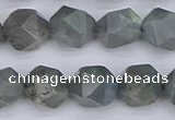 CLB983 15.5 inches 10mm faceted nuggets labradorite beads wholesale