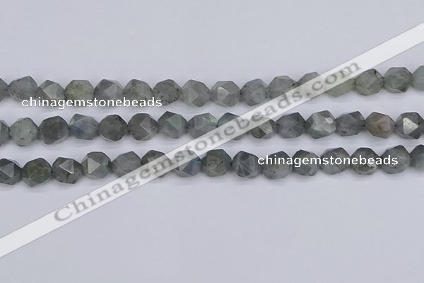 CLB983 15.5 inches 10mm faceted nuggets labradorite beads wholesale