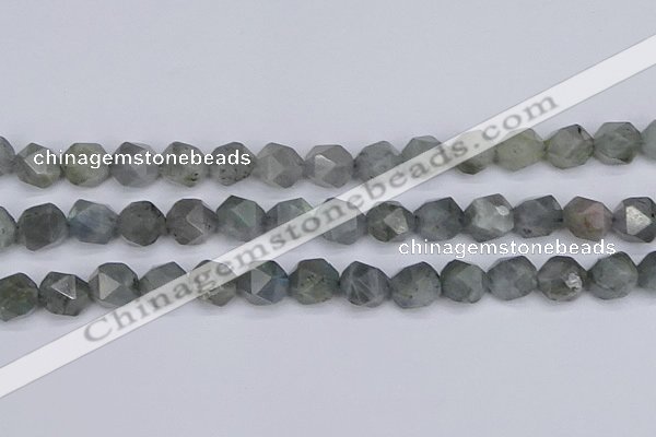 CLB984 15.5 inches 12mm faceted nuggets labradorite beads wholesale