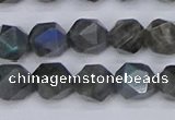 CLB987 15.5 inches 8mm faceted nuggets labradorite beads wholesale