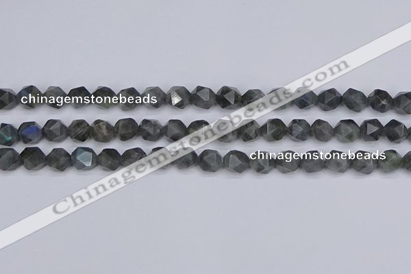 CLB987 15.5 inches 8mm faceted nuggets labradorite beads wholesale