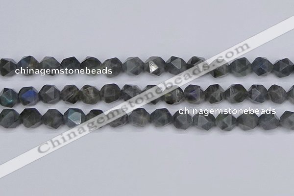 CLB989 15.5 inches 12mm faceted nuggets labradorite beads wholesale