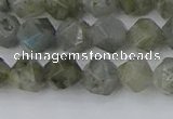 CLB993 15.5 inches 8mm faceted nuggets labradorite gemstone beads