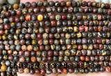 CLD220 15 inches 4mm round leopard skin jasper beads wholesale