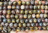 CLD222 15 inches 8mm round leopard skin jasper beads wholesale