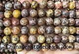 CLD223 15 inches 10mm round leopard skin jasper beads wholesale