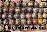 CLD224 15 inches 12mm round leopard skin jasper beads wholesale