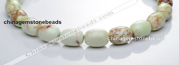 CLE01 15*20mm egg shape lemon turquoise stone beads wholesale