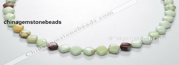 CLE15 rhombic 8*8mm lemon turquoise gemstone beads Wholesale