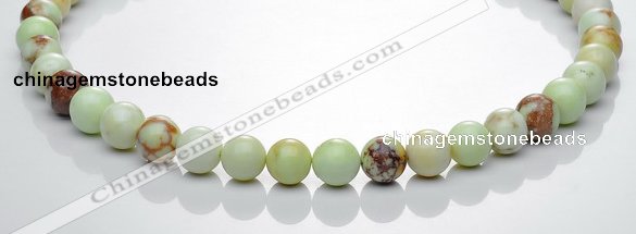 CLE20 16 inches 10mm round lemon turquoise stone beads Wholesale