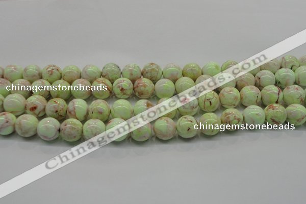 CLE202 15.5 inches 8mm round lemon turquoise beads wholesale