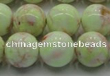 CLE204 15.5 inches 12mm round lemon turquoise beads wholesale