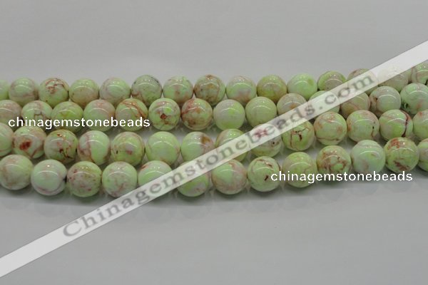 CLE204 15.5 inches 12mm round lemon turquoise beads wholesale