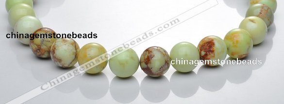 CLE22 16mm lemon turquoise round gemstone beads Wholesale