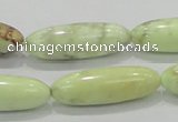 CLE36 15.5 inches 10*30mm rice lemon turquoise beads wholesale