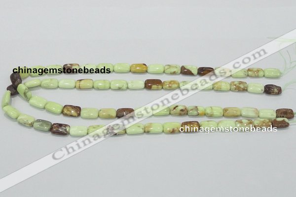 CLE40 15.5 inches 8*12mm rectangle lemon turquoise beads wholesale