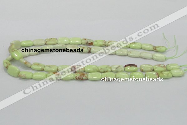 CLE41 15.5 inches 10*14mm rectangle lemon turquoise beads wholesale