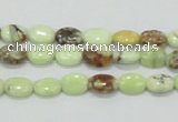 CLE45 15.5 inches 6*8mm oval lemon turquoise beads wholesale