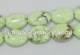 CLE46 15.5 inches 12*16mm oval lemon turquoise beads wholesale